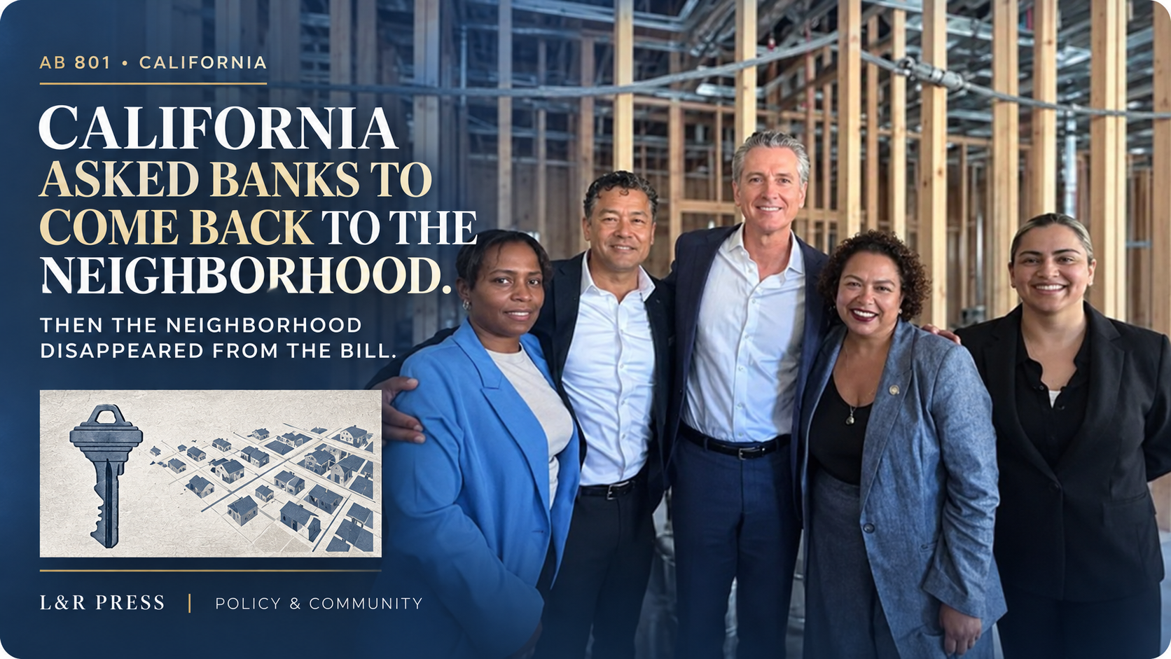 California Community Reinvestment Act and the neighborhood it was intended to serve